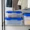 IRIS® WeatherPro™ 26.5qt. Clear Heavy Duty Plastic Storage Bin with Blue Lid